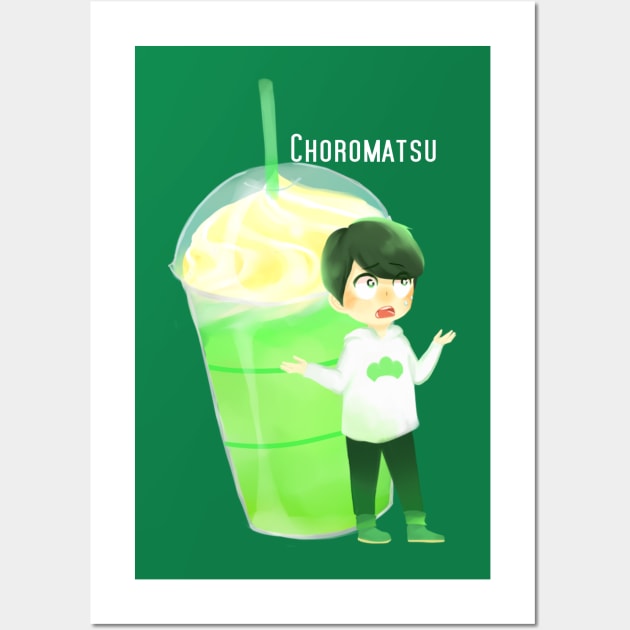 Matsuno-bucks Choromatsu Green-tea frappe Wall Art by shootingstarsaver@gmail.com